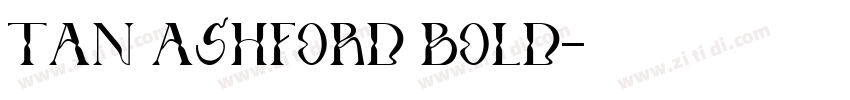 TAN ASHFORD BOLD字体转换